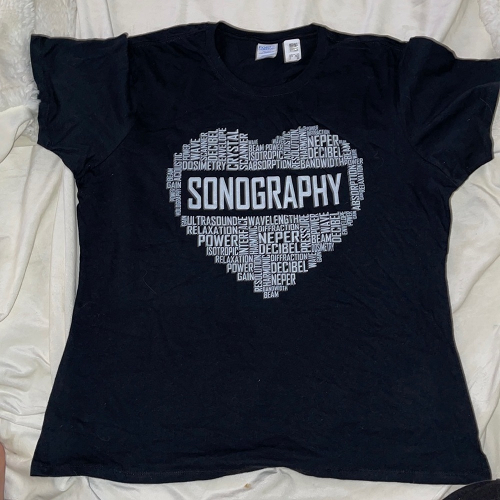 BLACK SONOGRAPHY T-SHIRT
